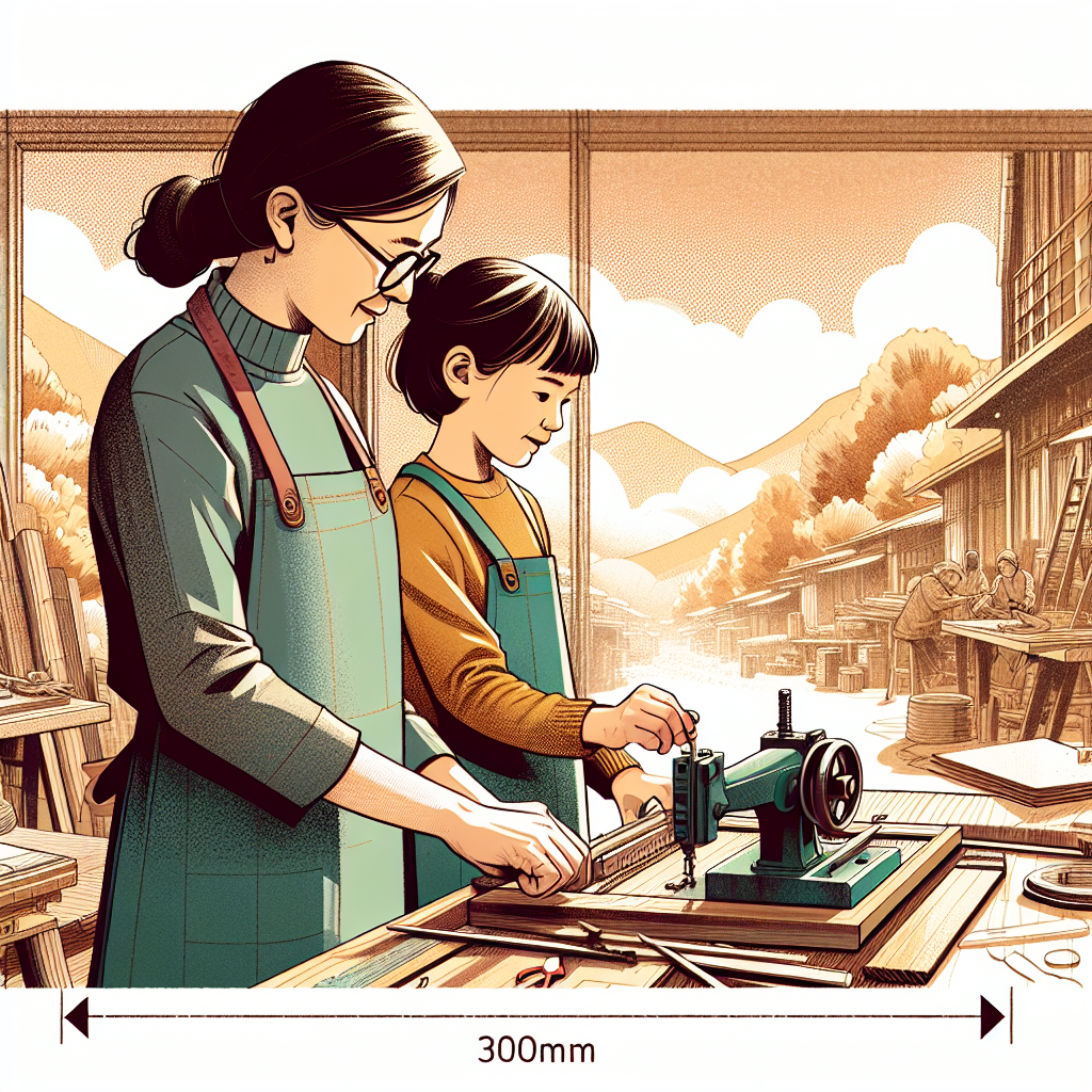 איורים של אם ובת חווקות ידיות בנוף הסדנאה